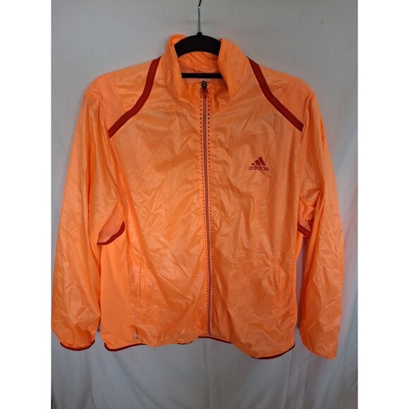 ADIDAS ADIZERO Climacool Formation Orange Unisex Windebreaker Jacket Size XL - Picture 1 of 11